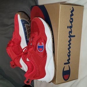 Red champion shoes w box EUC